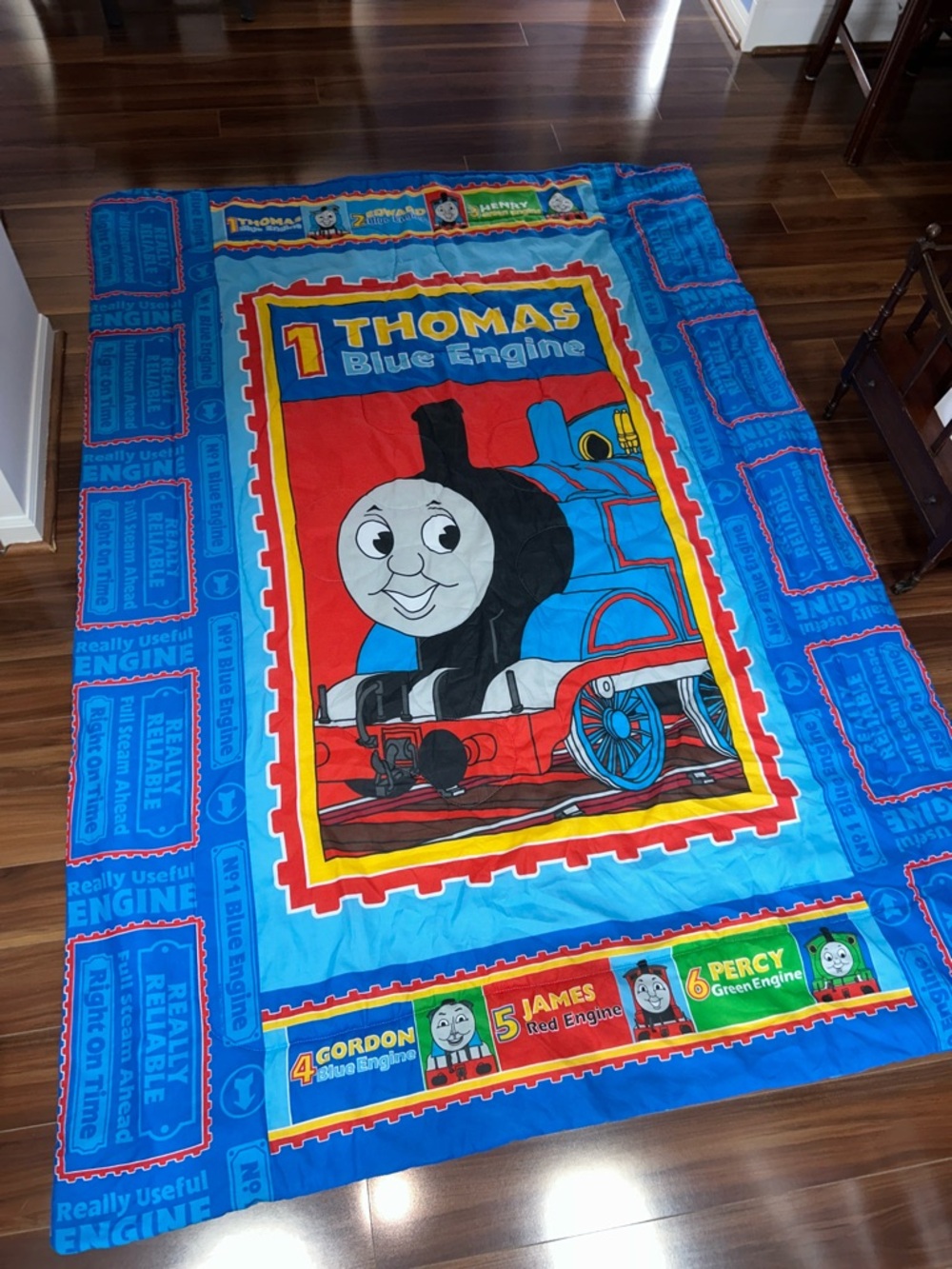 Twin size Thomas the train tank engine vintage comforter